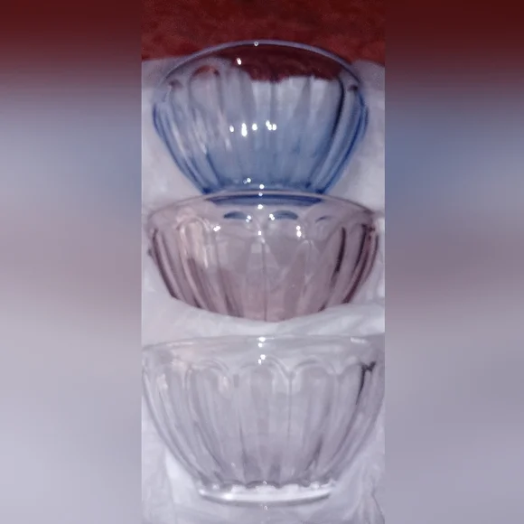 NWT Anthro Set/3 The Latte Glass Cereal Bowls Amelie Edition - Picture 5 of 8